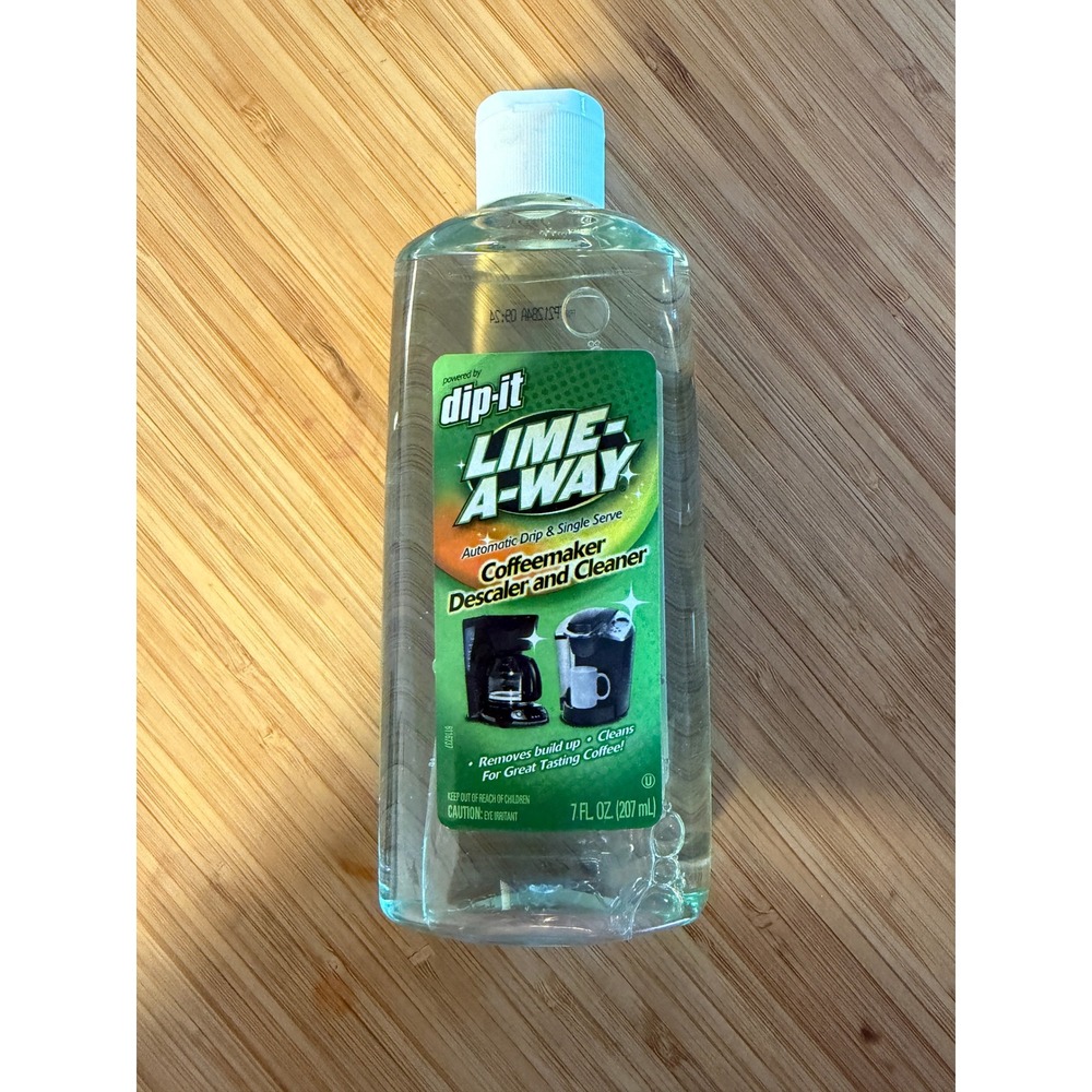 DIP-IT Lime-A-Way Coffeemaker Descaler & Cleaner 7 oz Liquid Bottle - Sealed New